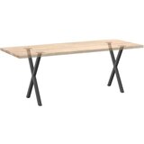 vidaXL Noge za blagovaonski stol u obliku slova X 2 kom antracit | shoptok.hr