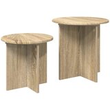  Set pomoćnih stolića 2 pcs Hrast sonoma Konstrukcijsko drvo | Eponuda.ba