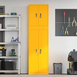  Ormarić za pohranu 2 kom. Žuta boja senfa 60 x 40 x 210 cm - Žuta boja senfa 60 cm 140 cm | shoptok.hr