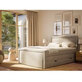 Maison de Rêve Sivo-bež boxspring krevet s prostorom za odlaganje 180x200 cm Fresco – | shoptok.hr
