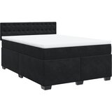  Krevet s oprugama i madracem crni 140 x 190 cm baršunasti | shoptok.hr