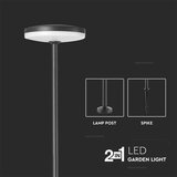  LED spoljašnja lampa LED/12W/230V 3000K IP65 antracit | Eponuda.com