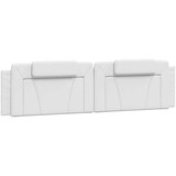  Okvir kreveta s LED svjetlima bijeli 200 x 200 cm umjetna koža | shoptok.hr