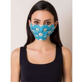 Fashion Hunters blue reusable mask with a print Cene