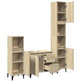  3-dijelni set kupaonskog namještaja boja hrasta sonome drveni | shoptok.hr
