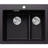 Blanco sudoper PLEON 6 SPLIT InFino SILGRANIT s dalj. upr. - CRNA | shoptok.hr