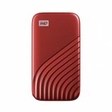 Western Digital 500GB My Passport SSD - Portable SSD, up to 1050MB/s Read and 1000MB/s Write Speeds, USB 3.2 Gen 2 - Red 67725 | ePonuda.com