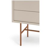 Teulat Ciglasta/bež niska komoda s kliznim vratima 180x91 cm Nube – | shoptok.hr