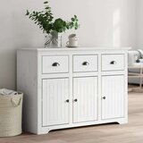 vidaXL Komoda BODO bijela 115 x 43 x 79 5 cm od masivne borovine | shoptok.hr