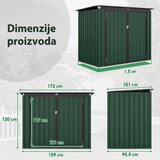 Domaro Metalna kućica za kante za otpatke Slike