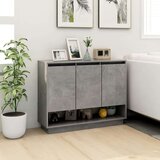 vidaXL komoda betonsko siva 97x31x75 cm iverna plošča | Shoptok.si