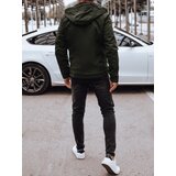DStreet Kurtka męska przejściowa z kapturem zielona | Shoptok.si
