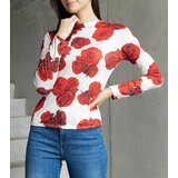 Gemre Beige blouse decorated with Amaya print | shoptok.hr