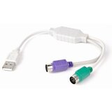 Gembird UAPS12 USB USB to 2 ports PS/2 adapter 30cm kabl, White | Eponuda.com