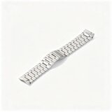 INF Tridelna ukrivljena nerjaveča jeklena zapestnica za Xiaomi Watch 5 Silver, (5000326887) Cene