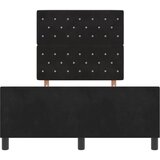  Krevet s opruga kutije s uzglavljem Crna 120 x 200 cm Baršun | shoptok.hr