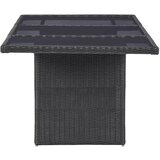The Living Store Zunanja jedilna garnitura 7-delna poli ratan črna - Zunanja Jedilna Garnitura, (21460705) | Shoptok.si