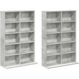 Cd ormar 2 kom. Betonska siva 65 x 23,5 x 97,5 cm | shoptok.hr