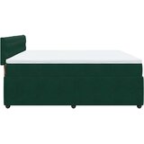  Krevet s oprugama i madracem tamnozeleni 200x200 cm baršunasti | shoptok.hr