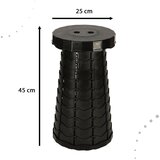  Sklopiva stolica tabure za kampiranje crna | shoptok.hr