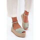 Boto Women's platform espadrilles with weaving mint Selise | shoptok.hr