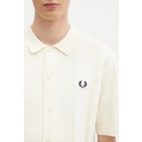 Fred Perry Pamučna košulja za muškarce, boja: bež, regular, s klasičnim ovratnikom, K9727.560 | shoptok.hr