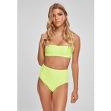 UC Ladies Women's High Waisted Bandeau Bikini Electric Lime | Shoptok.si