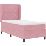 Box Spring Krevet s Madracem Ružičasta 90x200 cm Baršun | shoptok.hr