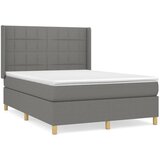 The Living Store Box spring posteljni z vzmetnico temno siv 140x190 cm blago - Box Spring Postelja, (21503801) | Shoptok.si