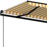 Tenda na automatsko uvlačenje 400 x 350 cm žuto-bijela | shoptok.hr