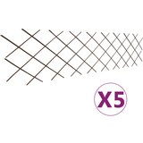 vidaXL Mrežaste ograje iz vrbe 5 kosov 180x60 cm Cene