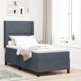  Krevet s opruga kutije Tamno siva 90 x 200 cm Baršun | shoptok.hr