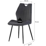 MID.YOU Set Stolov Christin, Antracit, 2 Kos | Shoptok.si