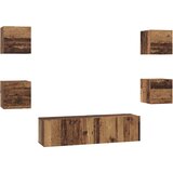  Set TV komoda Zidne 6 pcs Staro drvo Konstruirano drvo | shoptok.hr
