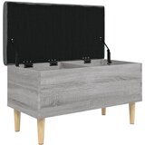  Klupa za pohranu siva boja hrasta 82x42x46 cm konstruirano drvo | shoptok.hr