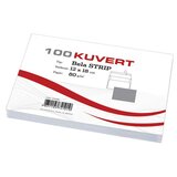  Kuverta B6, 180 x 120 mm, bela, 100 kosov Cene