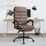  Masažni uredski naslonjač od umjetne kože smeđi | shoptok.hr
