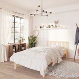 vidaXL Posteljni okvir iz trdne borovine 90x190 cm UK Single Cene
