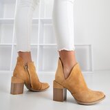 Resti Light brown women's ankle boots with Cintura cut-outs - Footwear | ePonuda.com