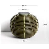 Kave Home LED namizna/prenosljiva zunanja svetilka s solarnim panelom/na USB ø 25 cm Garoina – | Shoptok.si