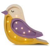 Little Lights stolna svjetiljka PTICA MINI - ljubičasta - žuta | shoptok.hr