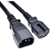 Akyga tok priključni kabel [1x moški konektor IEC\, C14 - 1x ženski konektor za toplotne naprave C15] 1.80 m črna, (20414226) | Shoptok.si
