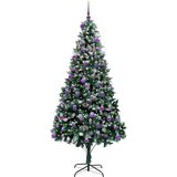 vidaXL Umjetno božićno drvce Zelena 240 cm PVC i Čelik i Plastika | shoptok.hr