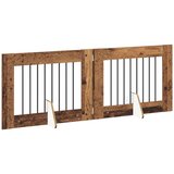  Vrata za pse s postoljem 2 pcs Staro drvo 80 x 60 cm | shoptok.hr