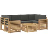  Set vanjskih sofa 7 kom. Bijela i antracit Poliester | shoptok.hr