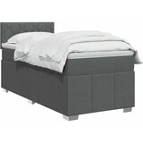  Boxspring krevet s madracem Tamnosiva 80 x 200 cm Tkanina | shoptok.hr
