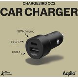 Aqiila Chargerbird CC2 Carcharger USB-C + USB-A Slike