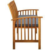  Klop z blazino 147 cm trden akacijev les | Shoptok.si