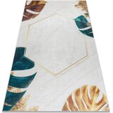 RugsX Preproge ANDRE 1150 pralna preproga Listi monstere, kocka 80x150 cm Bela | Shoptok.si