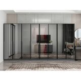 Hanah home ormar sa reflektujućim staklom Nisa 20635, 360 cm, antracit Cene